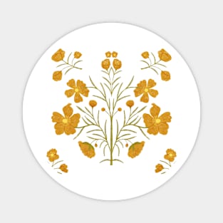 Lovely Buttercup Flowers Magnet